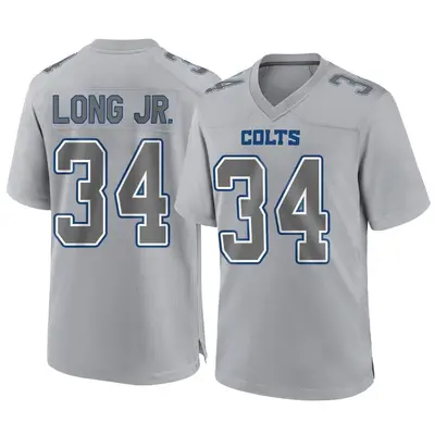 Men's Game David Long Jr. Indianapolis Colts Gray Atmosphere Fashion Jersey