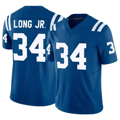 Men's Limited David Long Jr. Indianapolis Colts Royal Vapor F.U.S.E. Jersey