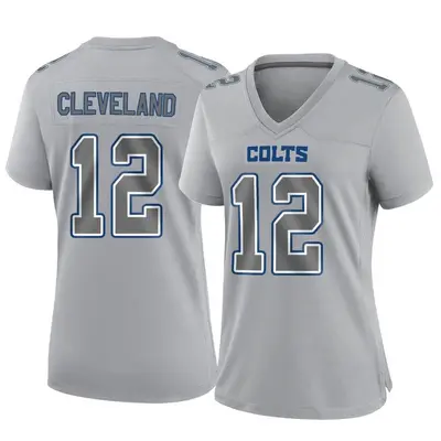 Women's Game Tyrie Cleveland Indianapolis Colts Gray Atmosphere Fashion Jersey