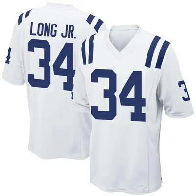 Youth Game David Long Jr. Indianapolis Colts White Jersey